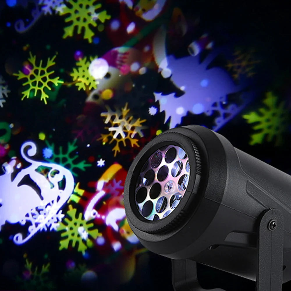 Projetor Natalino Led Desenhos - 16 Padrões