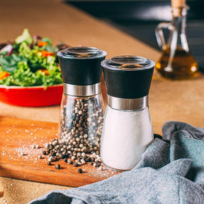 Moedor e Triturador de Pimenta e Sal - Kit Com 2 Unidades