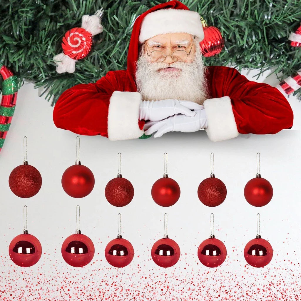 Bola de Natal para Árvore de Natal - Kit 12 Bolas