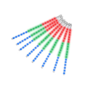 Pisca Pisca de Cascata em Meteoro para Natal - Kit 8 Tubos