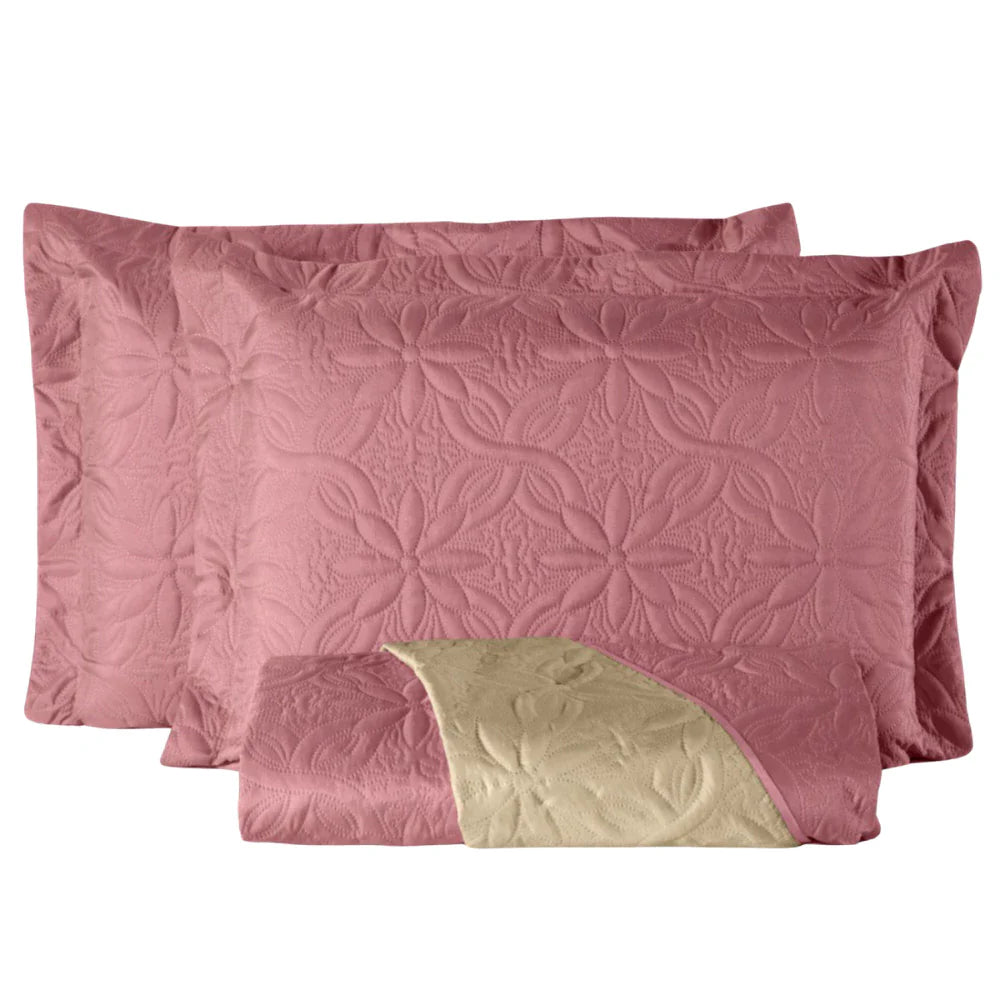 Cobre Leito Bordado para Cama - Kit 3 Peças