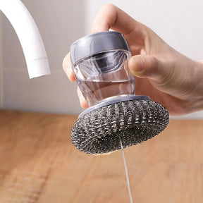 Escova de Limpeza com Dispenser de Detergente - Kit com 2 Unidades