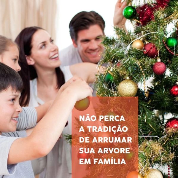 Árvore de Natal Decorada em Pinheiro
