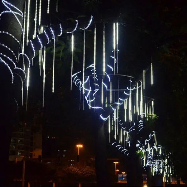 Pisca Pisca de Cascata em Meteoro para Natal - Kit 8 Tubos