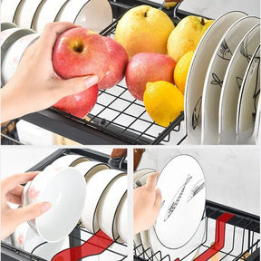 Escorredor de Louça Suspenso em Aço Inox