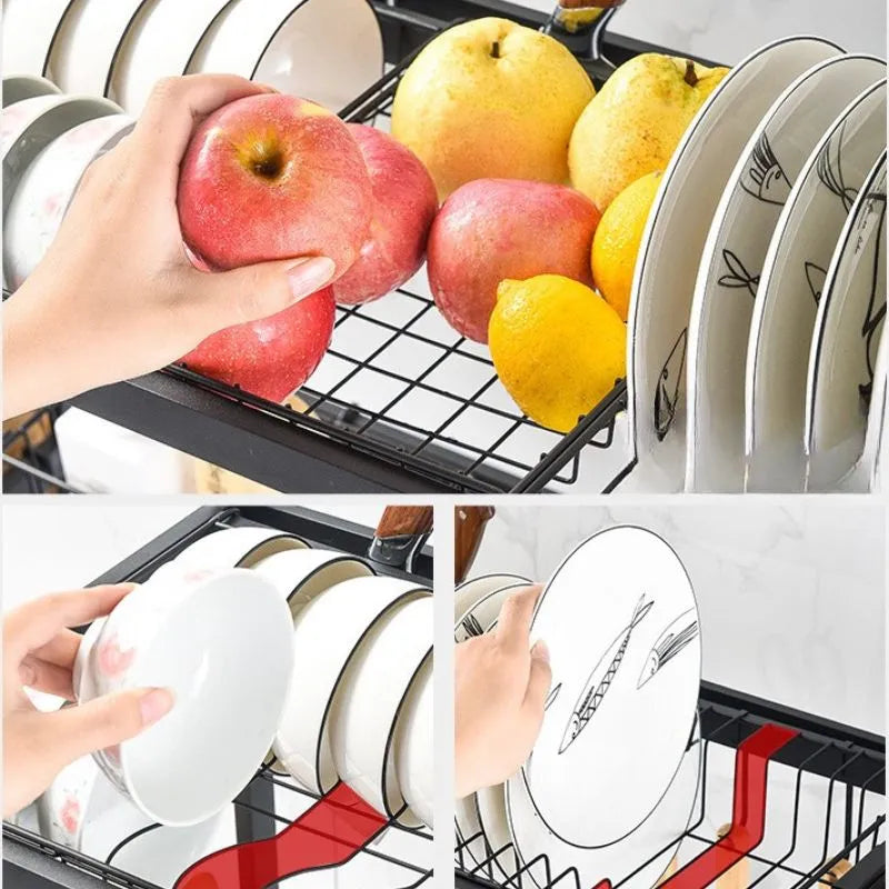 Escorredor de Louça Suspenso em Aço Inox