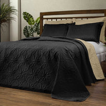 Cobre Leito Bordado para Cama - Kit 3 Peças