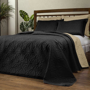 Cobre Leito Bordado para Cama - Kit 3 Peças