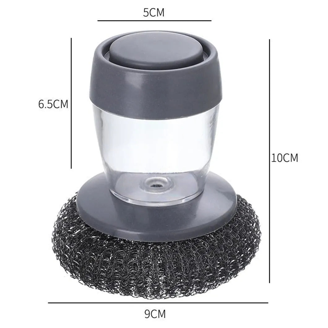 Escova de Limpeza com Dispenser de Detergente - Kit com 2 Unidades