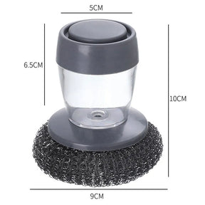 Escova de Limpeza com Dispenser de Detergente - Kit com 2 Unidades