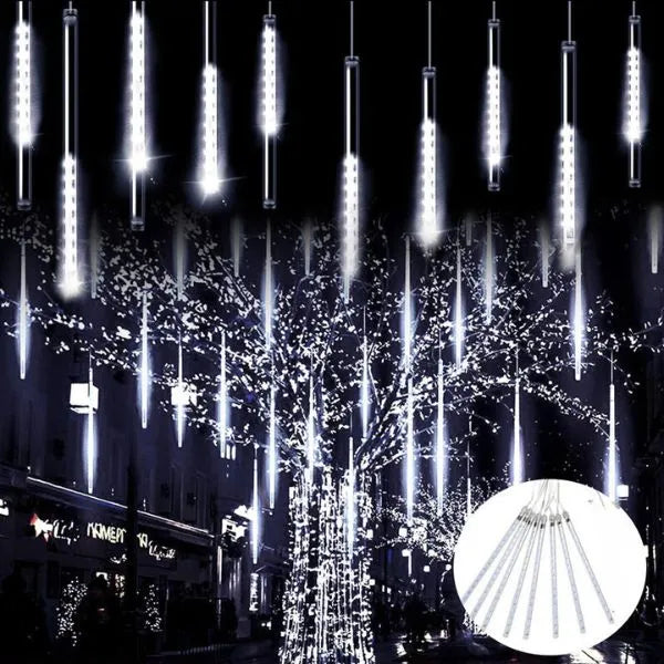 Pisca Pisca de Cascata em Meteoro para Natal - Kit 8 Tubos