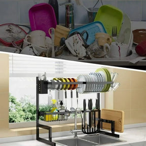 Escorredor de Louça Suspenso em Aço Inox