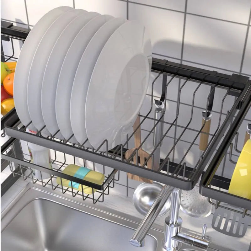 Escorredor de Louça Suspenso em Aço Inox