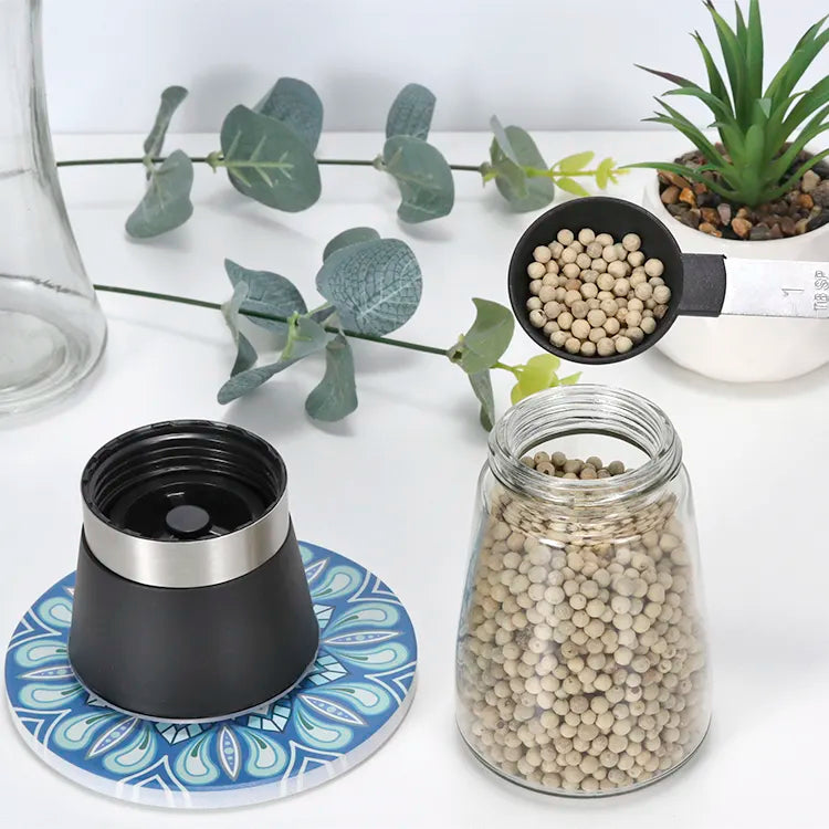 Moedor e Triturador de Pimenta e Sal - Kit Com 2 Unidades