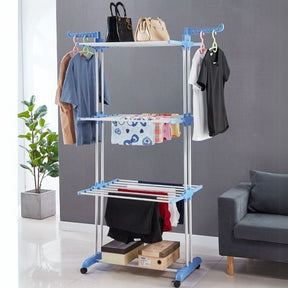 Varal de Chão Retrátil para Roupa - 3 Andares