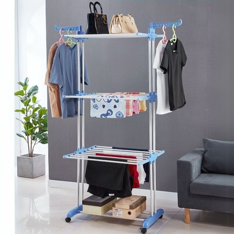 Varal de Chão Retrátil para Roupa - 3 Andares