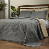 Cobre Leito Bordado para Cama - Kit 3 Peças