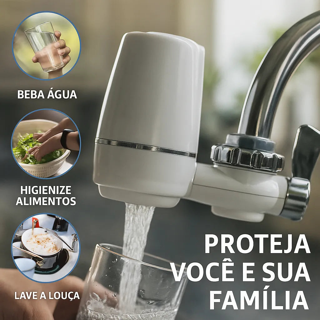 Purificador Filtro de Água para Torneira - AquaShield