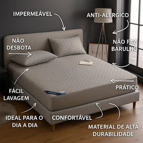 Capa de Colchão Impermeável e Antialérgico com Elástico