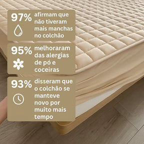 Capa de Colchão Impermeável e Antialérgico com Elástico