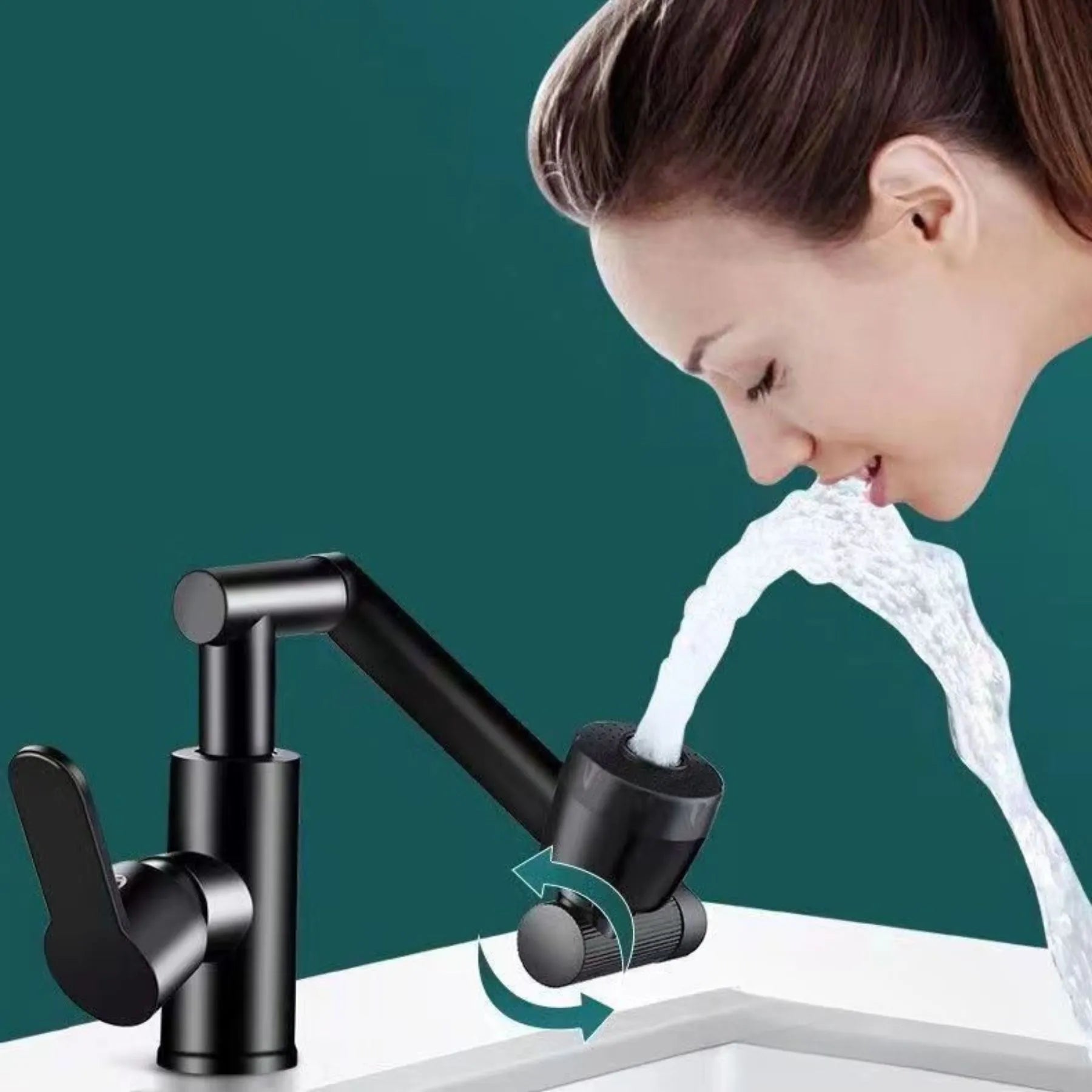 Torneira Articulada e Giratória para Pia de Banheiro