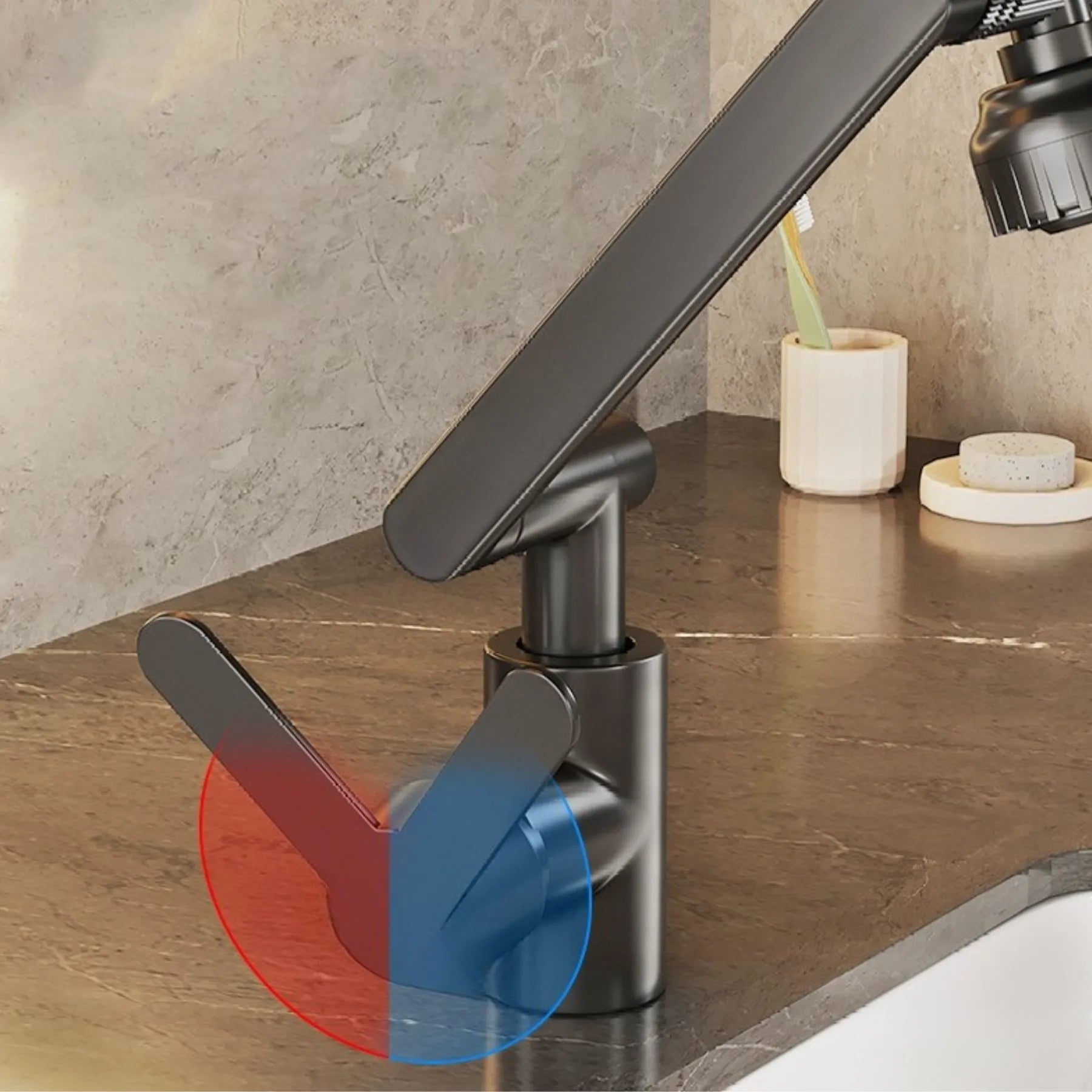 Torneira Articulada e Giratória para Pia de Banheiro