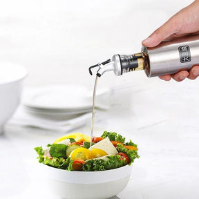 Galheteiro de Vidro com Aço Inox para Mesa