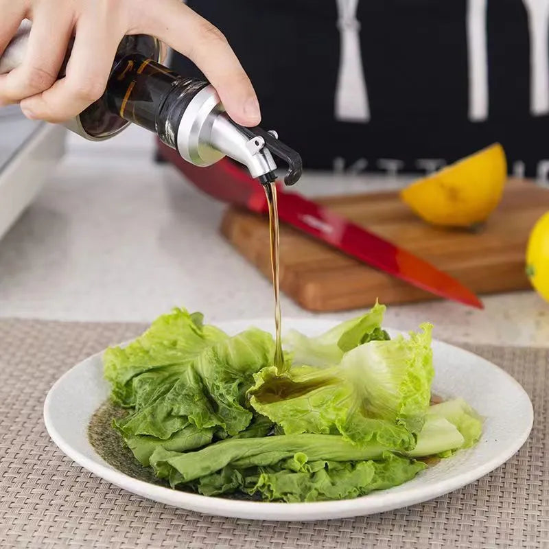 Galheteiro de Vidro com Aço Inox para Mesa