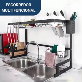 Escorredor de Louça Suspenso em Aço Inox