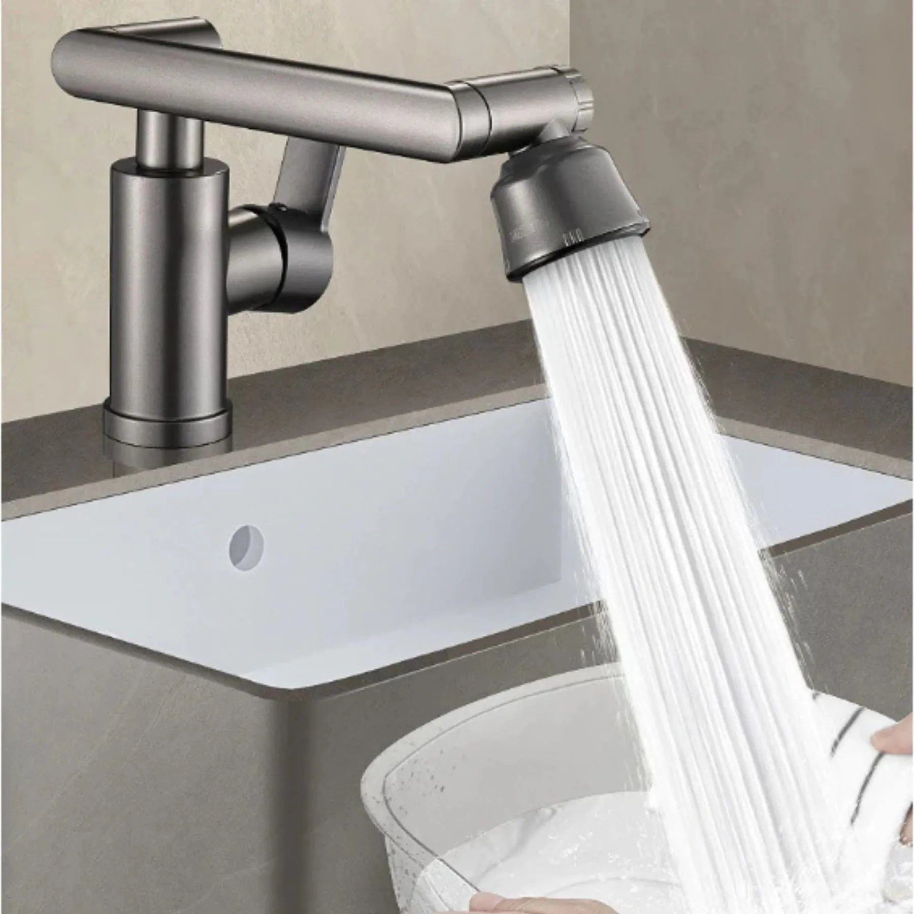 Torneira Articulada e Giratória para Pia de Banheiro