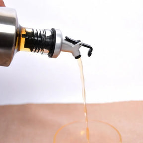 Galheteiro de Vidro com Aço Inox para Mesa