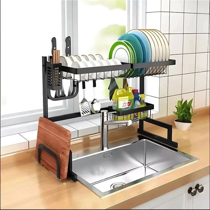 Escorredor de Louça Suspenso em Aço Inox