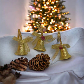 Sino de Enfeite para Árvore de Natal - Kit 6 Sinos