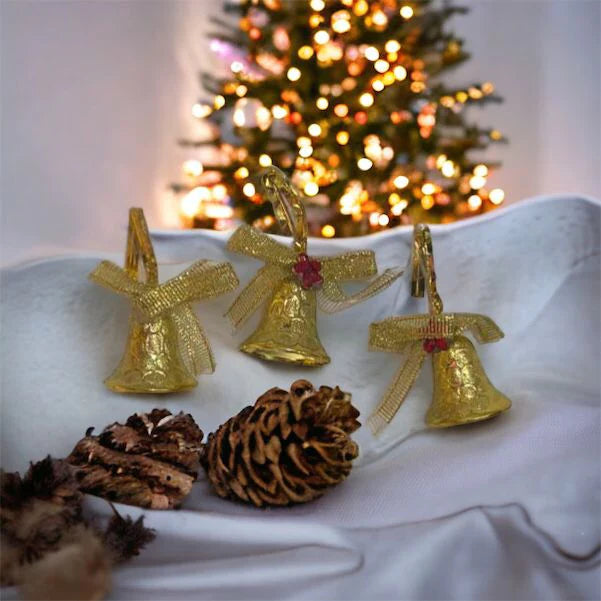 Sino de Enfeite para Árvore de Natal - Kit 6 Sinos