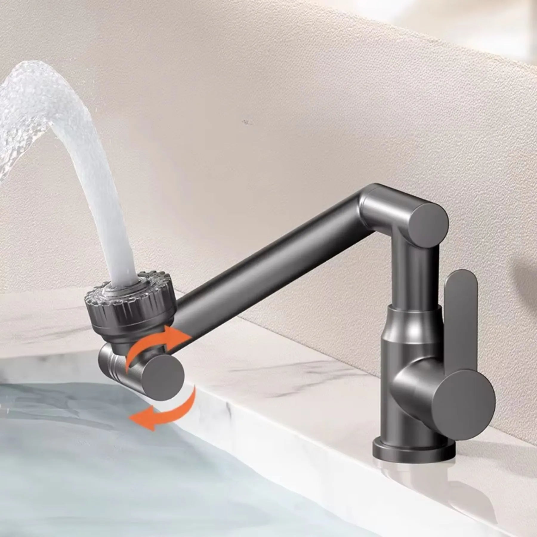 Torneira Articulada e Giratória para Pia de Banheiro