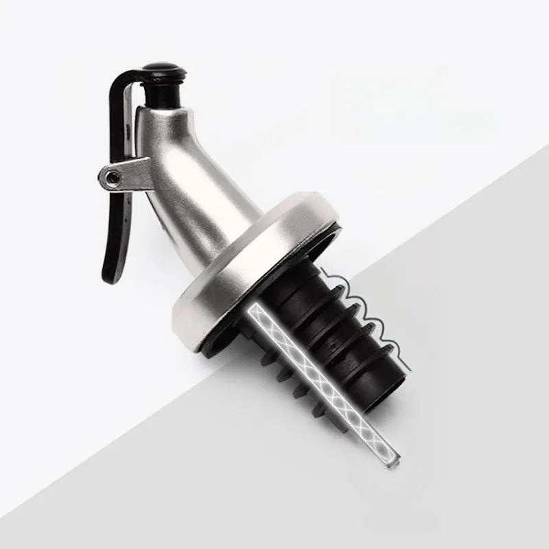 Galheteiro de Vidro com Aço Inox para Mesa