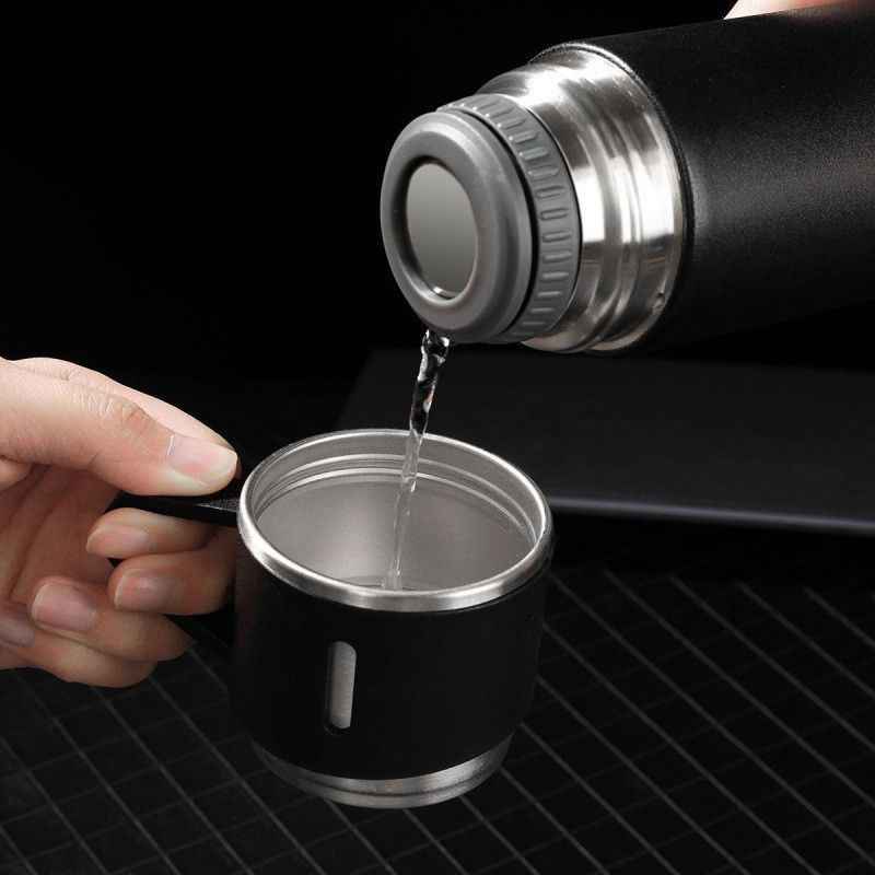 Garrafa Térmica em Aço Inoxidável com 3 Canecas