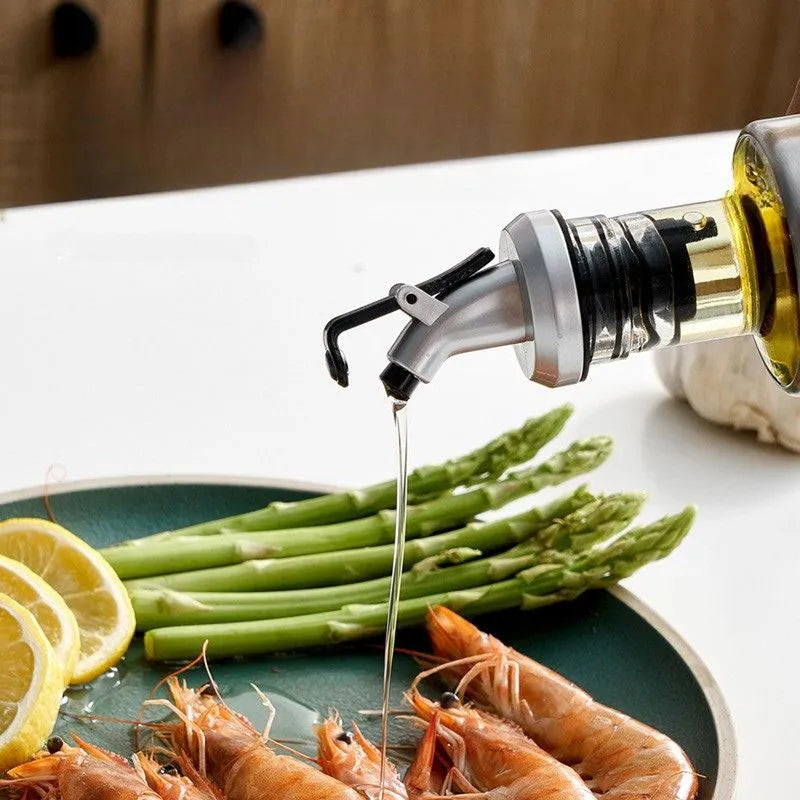 Galheteiro de Vidro com Aço Inox para Mesa