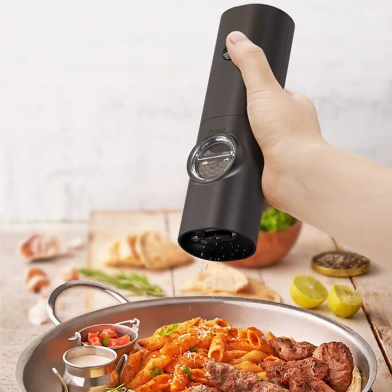 Moedor e Triturador de Temperos Elétrico para Sal e Pimenta