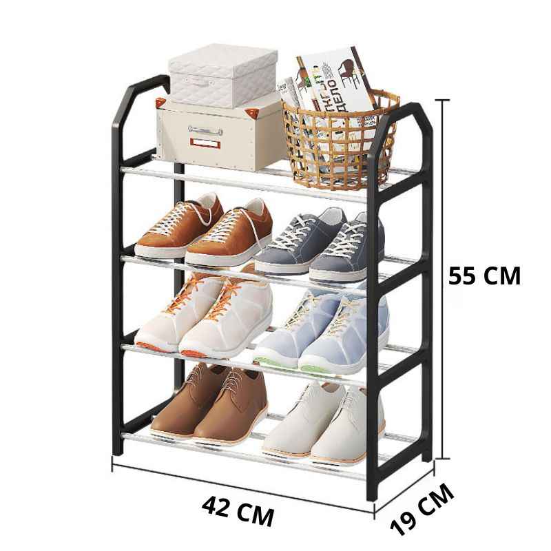 Sapateira Organizadora em Vertical com 4 Andares