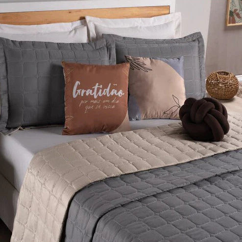 Cobre Leito para Casal e Queen - Kit 8 Peças