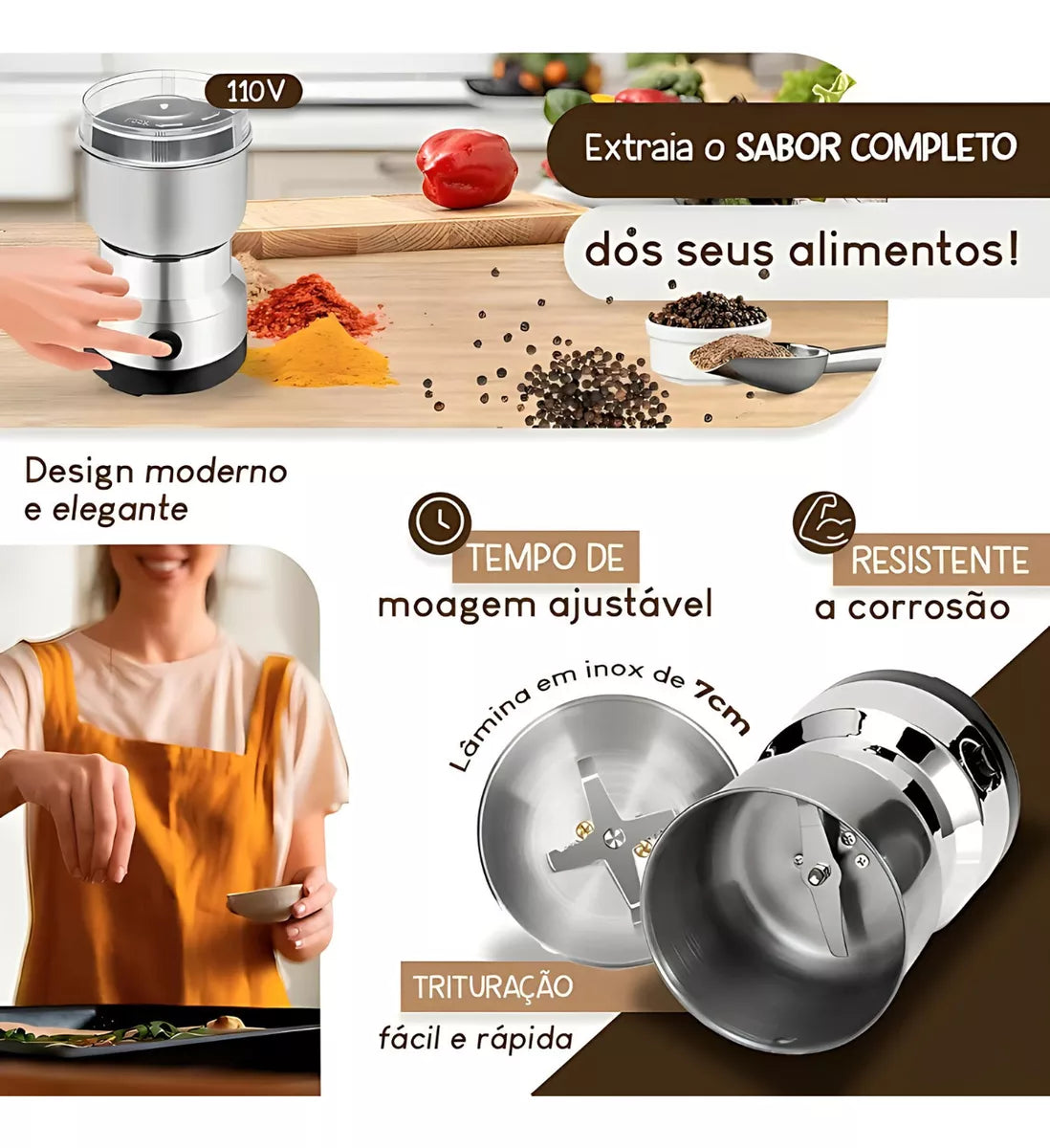 Moedor de Café Elétrico