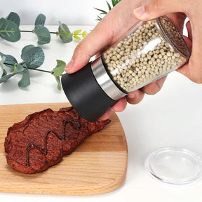 Moedor e Triturador de Pimenta e Sal - Kit Com 2 Unidades