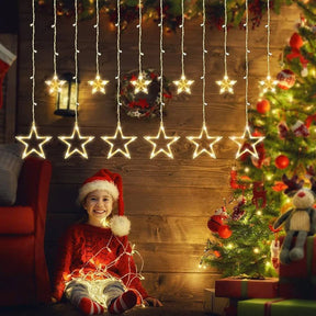 Pisca Pisca em Cascata de Estrela - 8 Funções