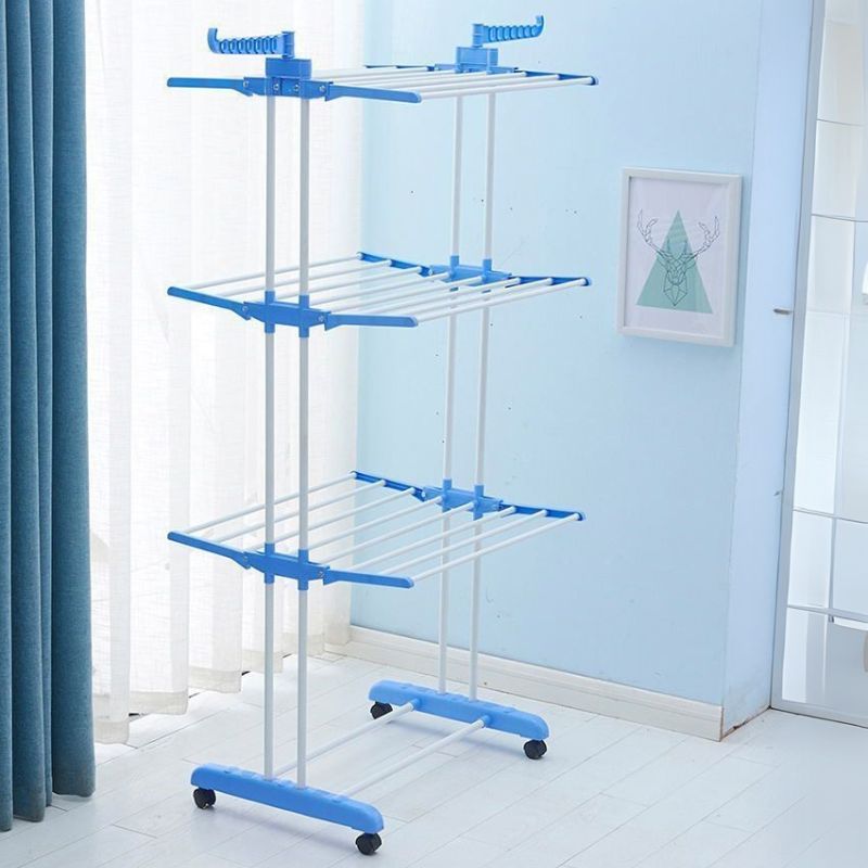 Varal de Chão Retrátil para Roupa - 3 Andares