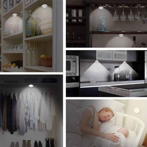 Luminária de Led com Controle Remoto Sem Fio - Kit 3 Lâmpadas