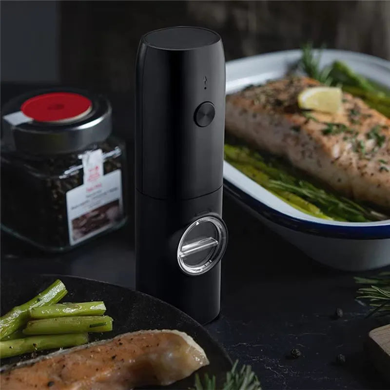 Moedor e Triturador de Temperos Elétrico para Sal e Pimenta