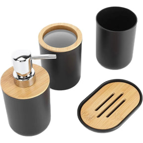 Dispenser Saboneteira e Copo de Banheiro - Kit Acessórios para Banheiro