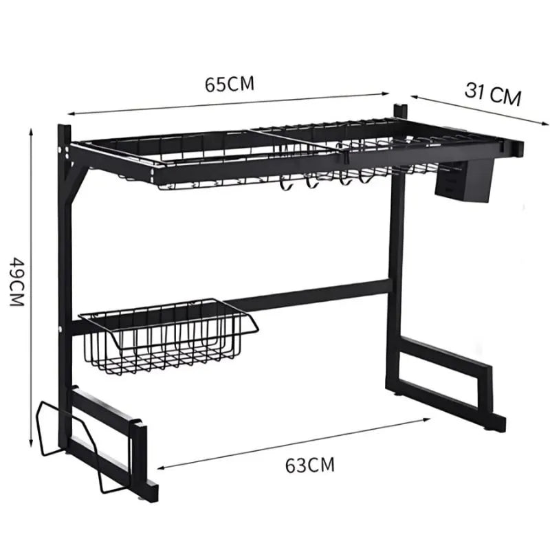 Escorredor de Louça Suspenso em Aço Inox