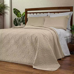 Cobre Leito Bordado para Cama - Kit 3 Peças